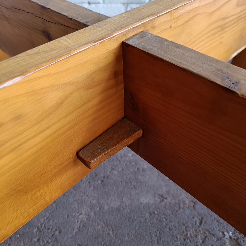 Modernist pine dining - side table 5.png