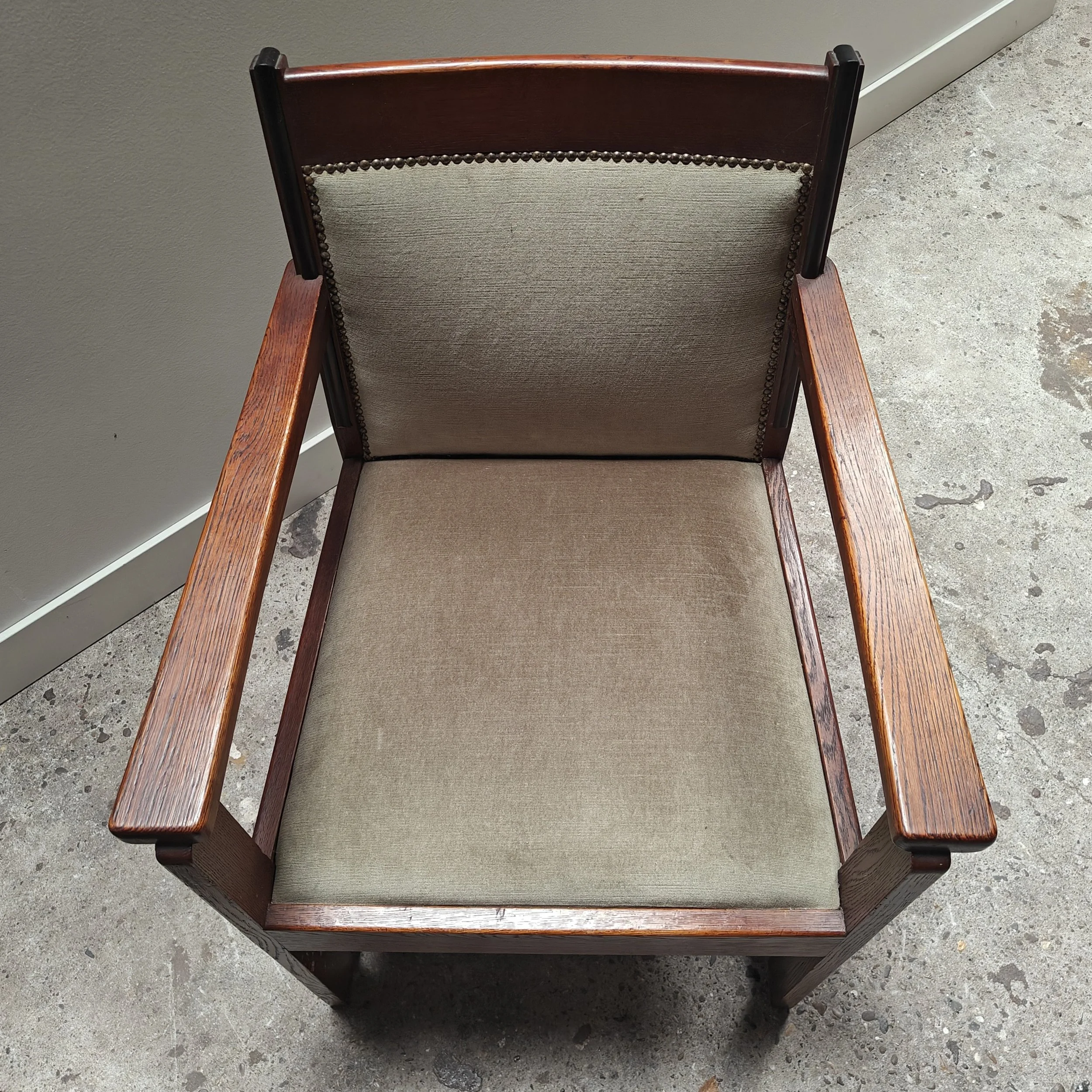 Haagse school armchairs green veloer 5.jpg