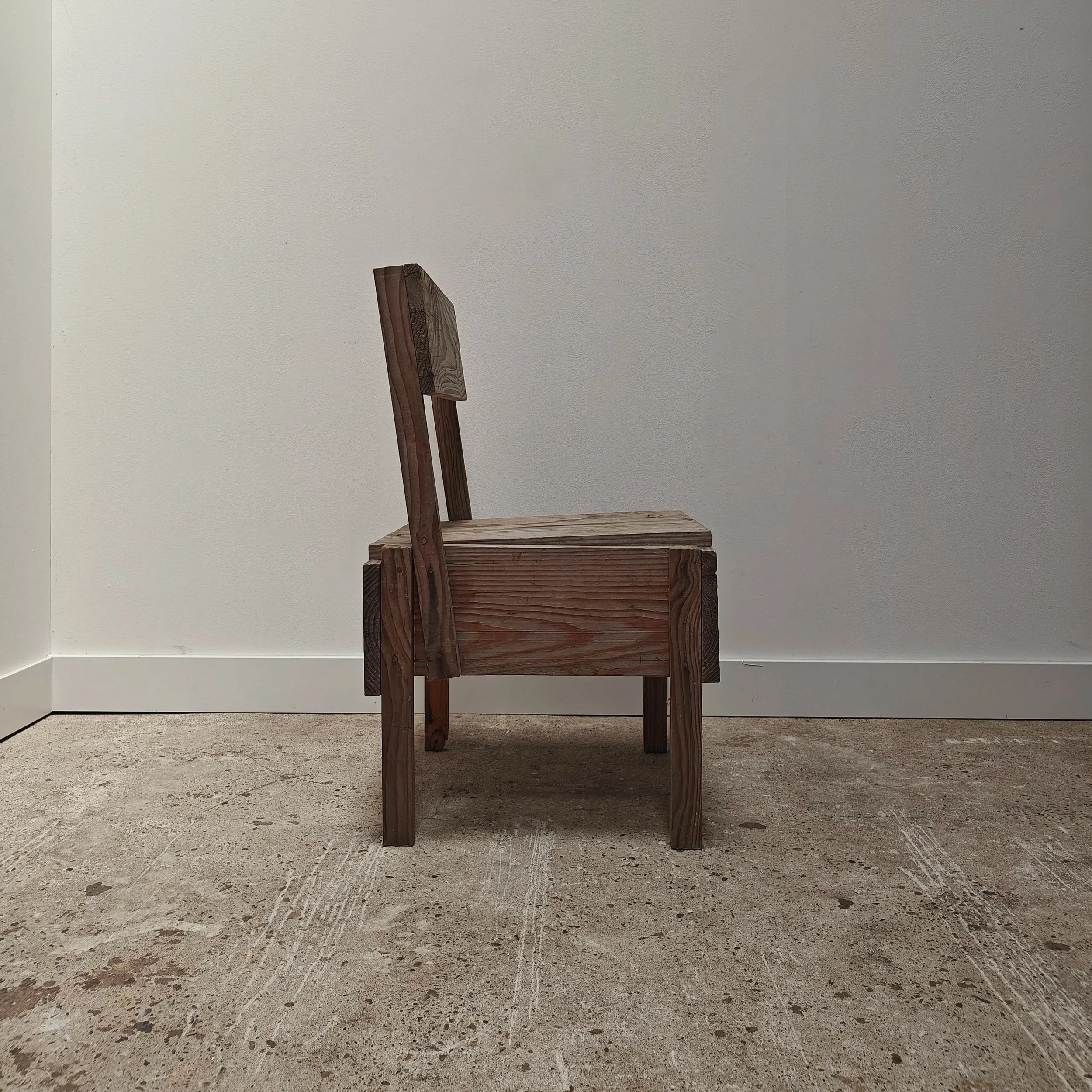 studio-made 'sedia 1' chair, based on the design by Enzo Mari