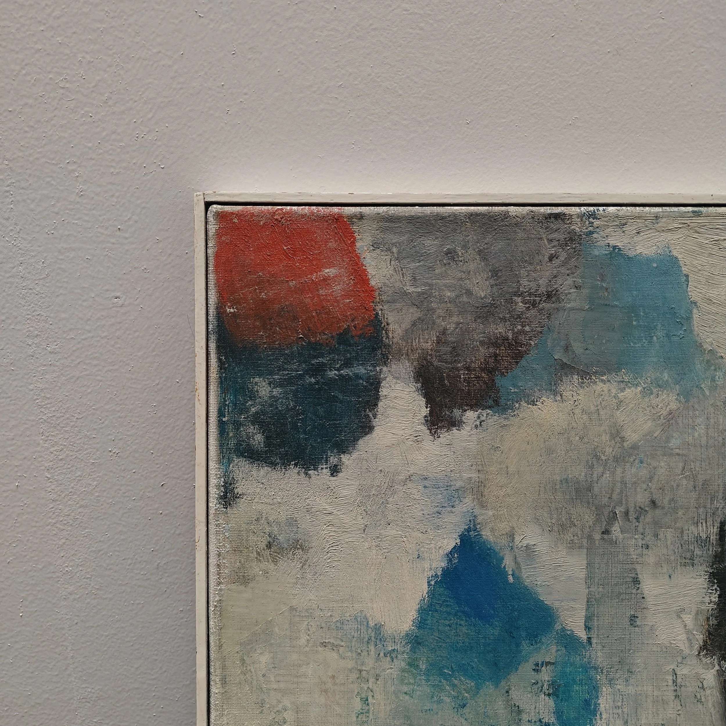 Abstract painting signed Pieter Anton van Leeuwen 1958 4.jpg