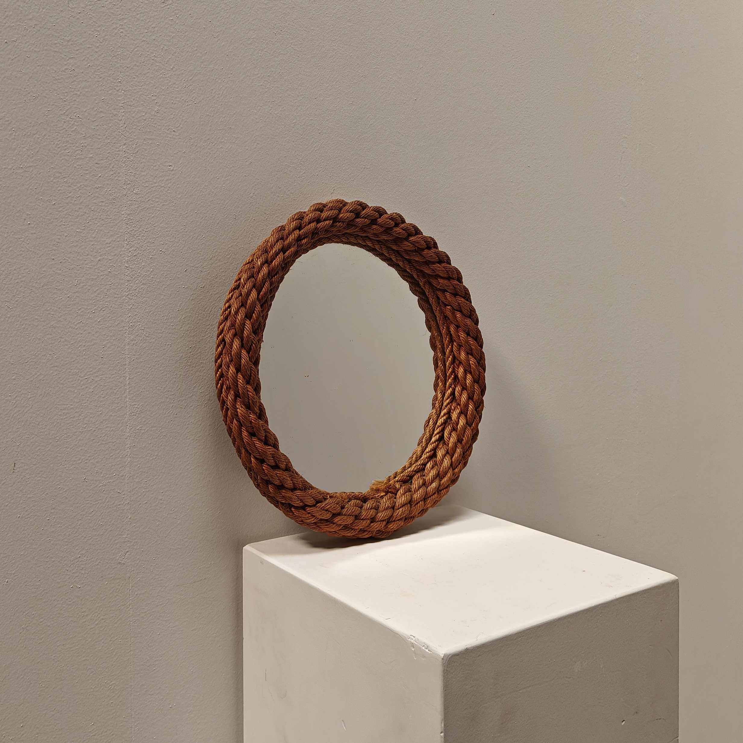 French rope mirror from the 1950s