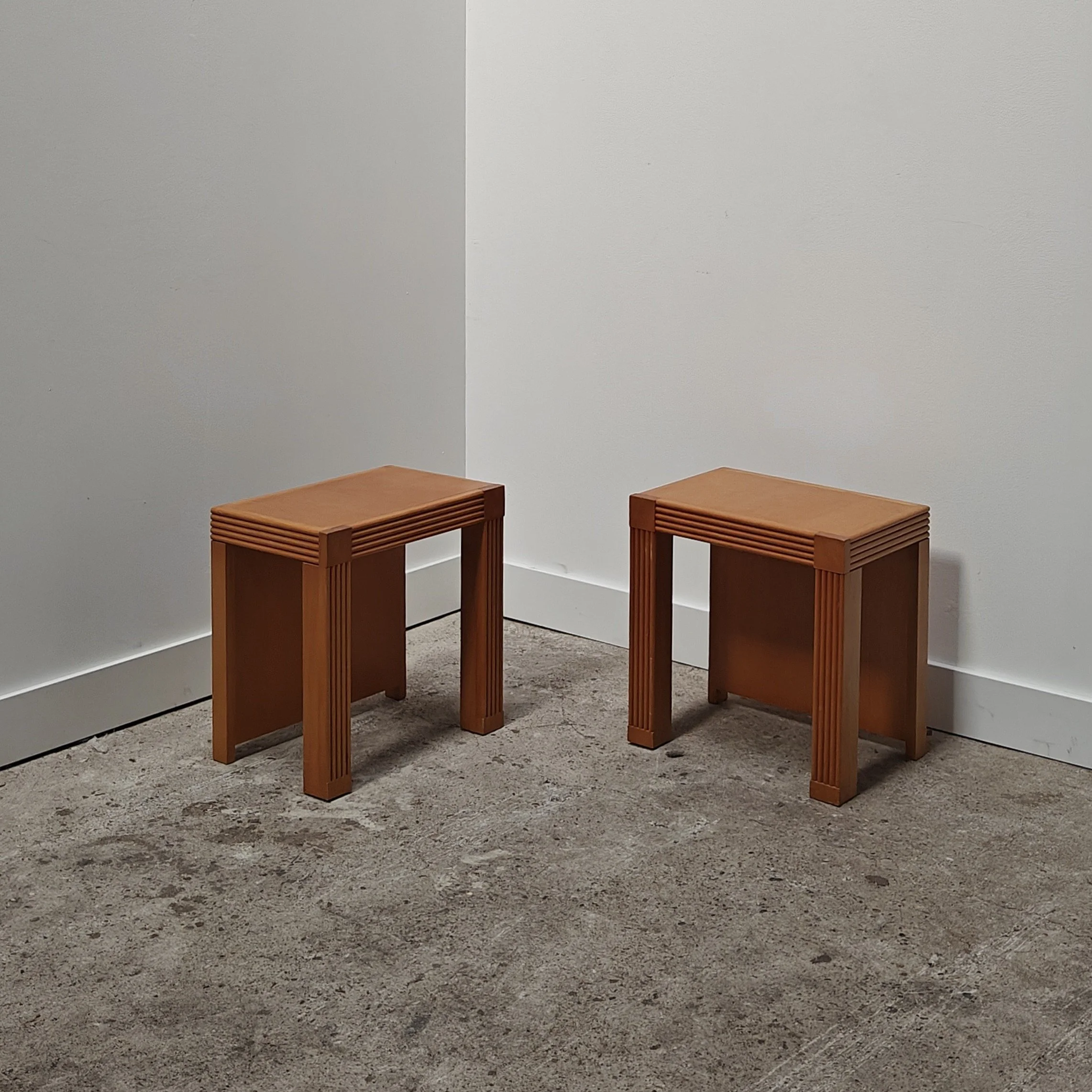 Elm Nightstands from France 1980s 4.jpg