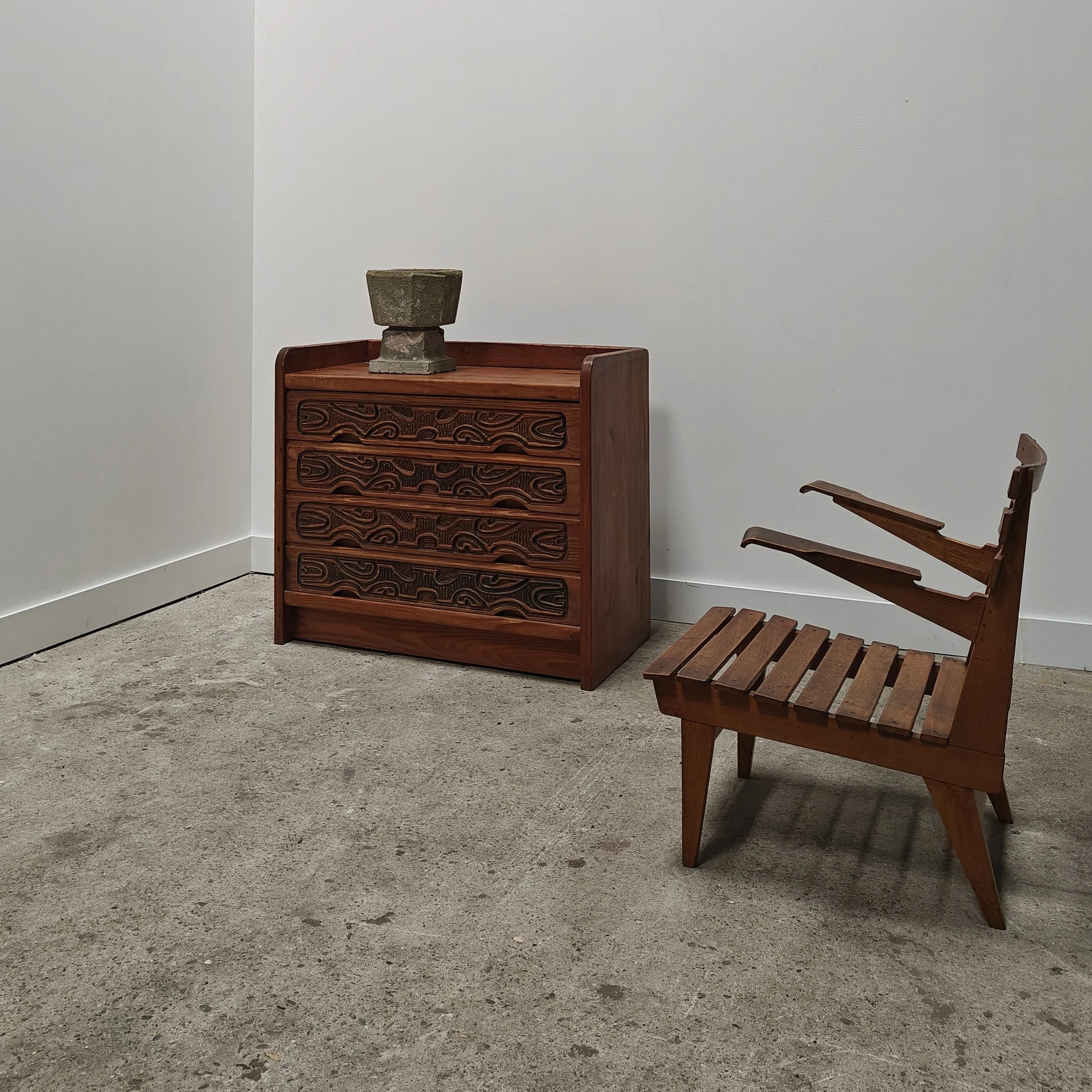 Pine decorated chest of drawers 1970s 9.jpg