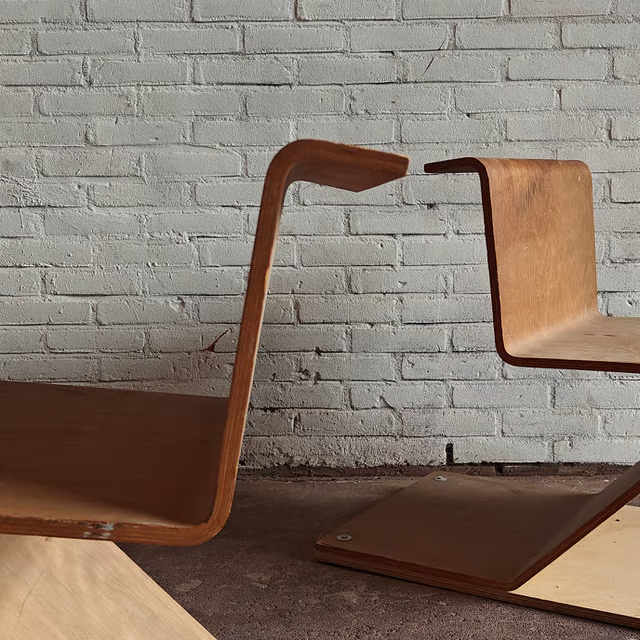 Unique sculptural plywood chairs Studies from the 1970's 4.png