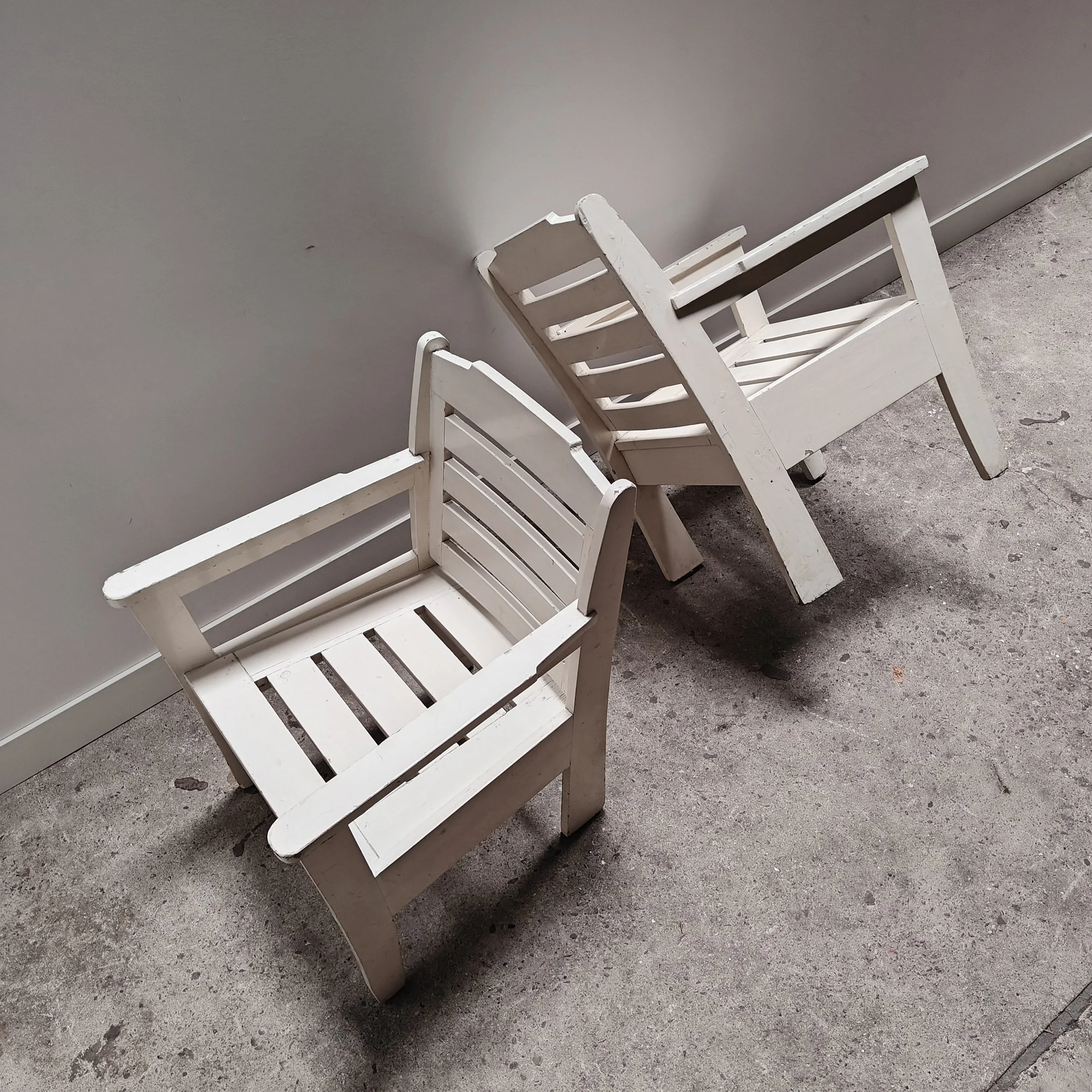 White painted Amsterdamse school armchairs 1930s 12.jpg