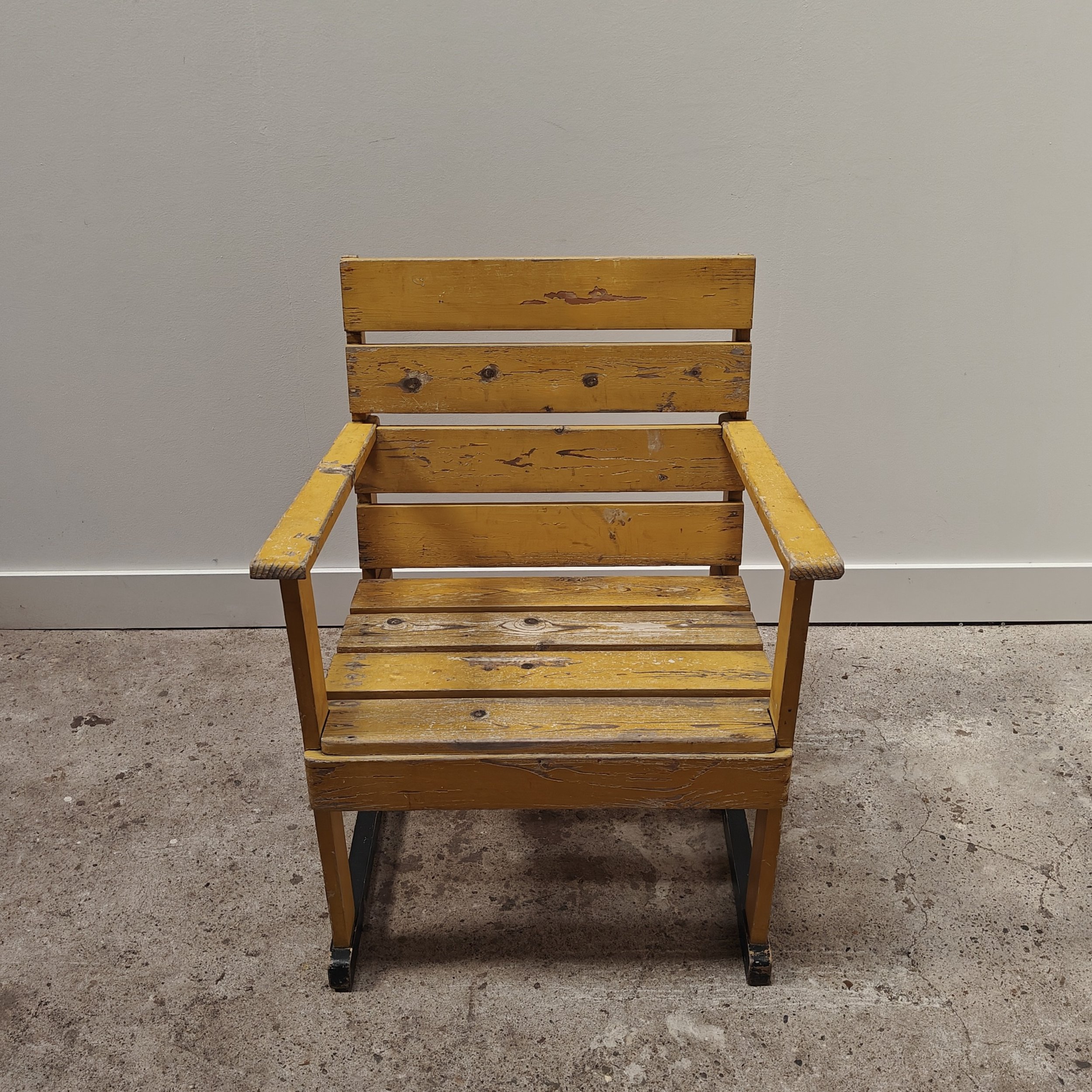 Haagse school armchair in original yellow 4.jpg