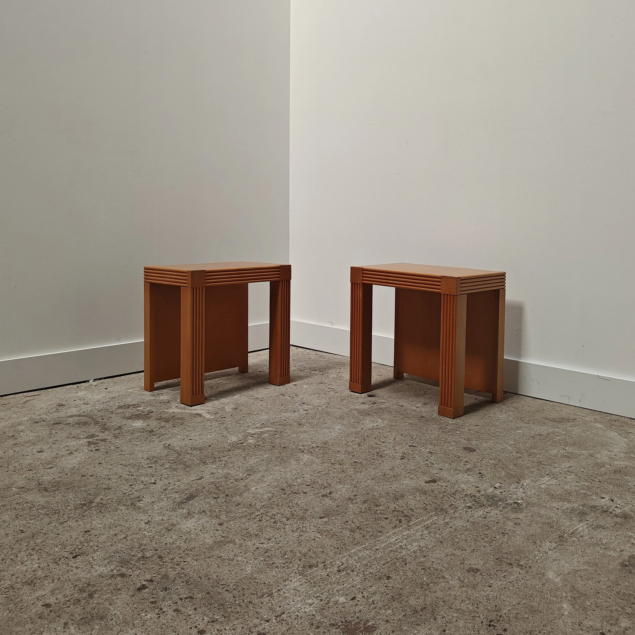 Elm Nightstands from France 1980s