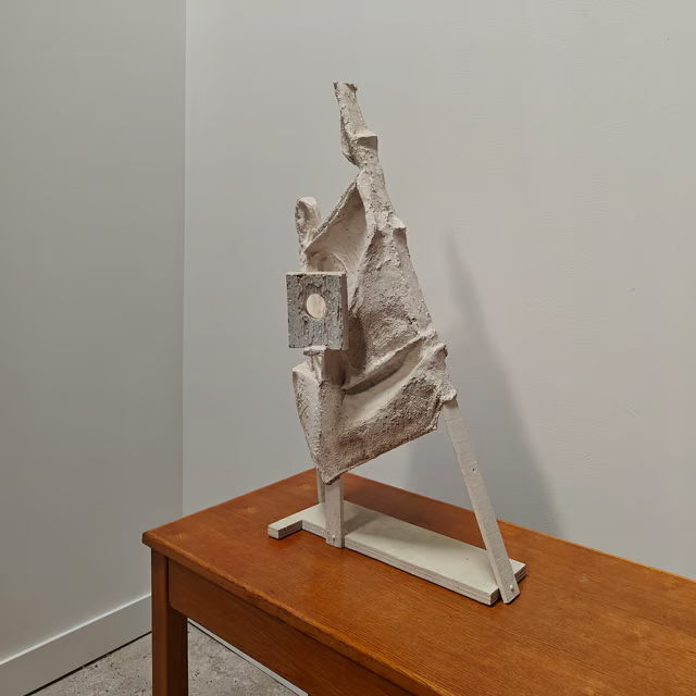 Wood and plaster experimental sculpture RD019 1.png