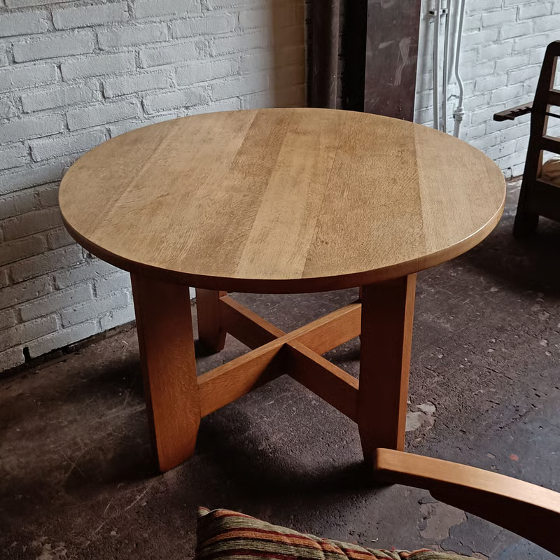 Blond oak Haagse school sidetable