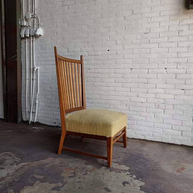 Bas van Pelt easy chair 1940's, angled side view