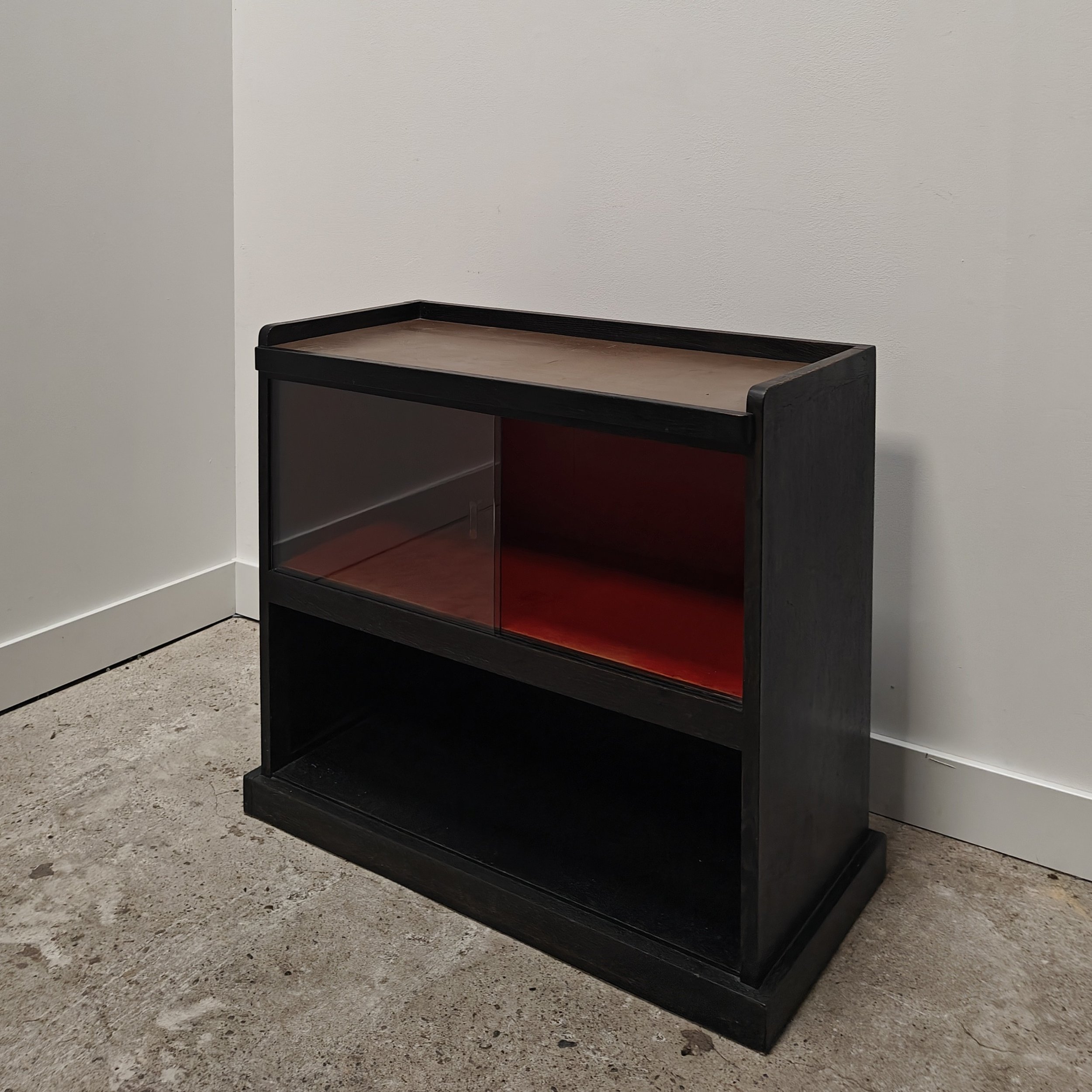 Rare J Brunott Den Haag cabinet, front view angled