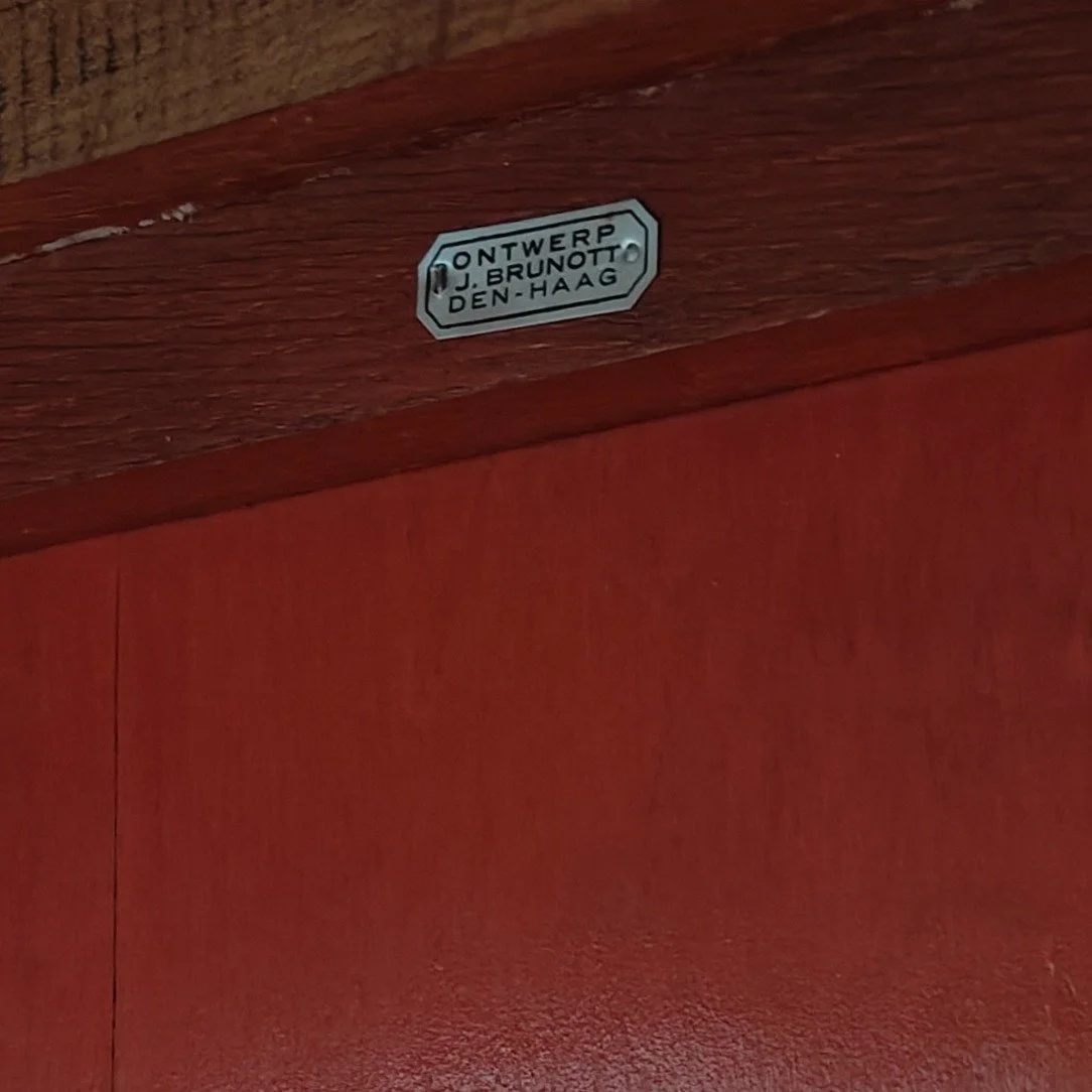 Rare J Brunott Den Haag cabinet design close view