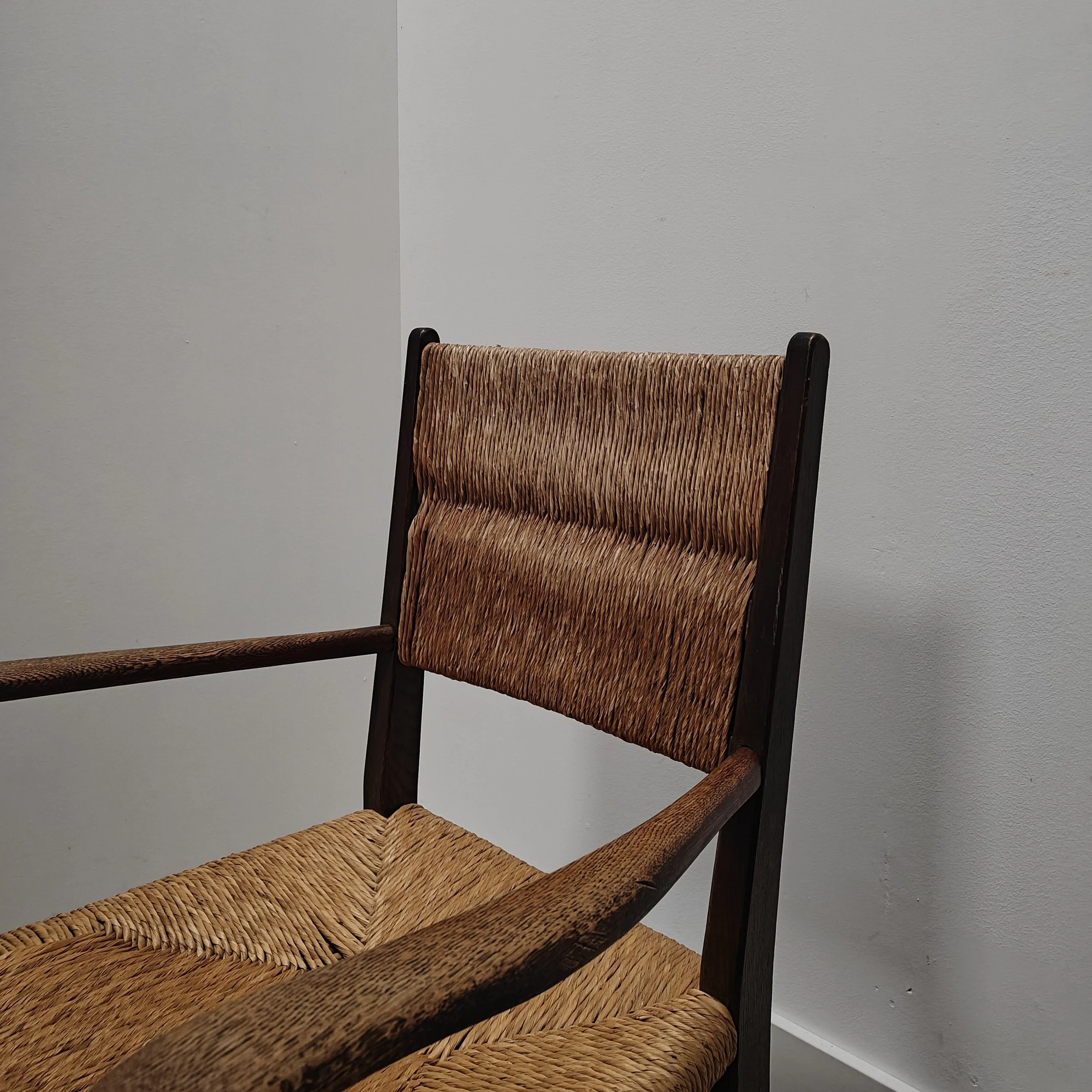 French rustic rush armchairs set of 3 4.jpg