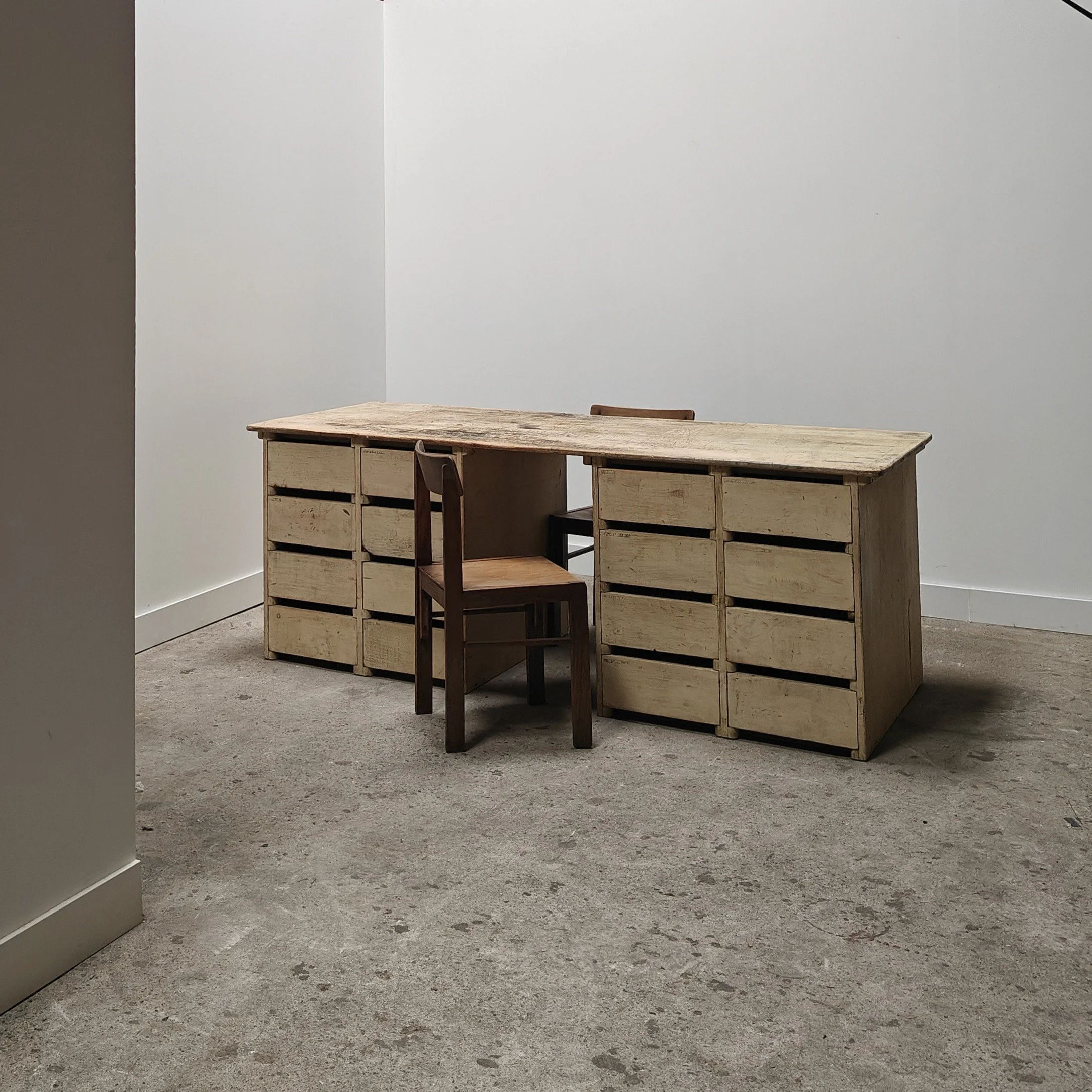 French double sided desk or worktable