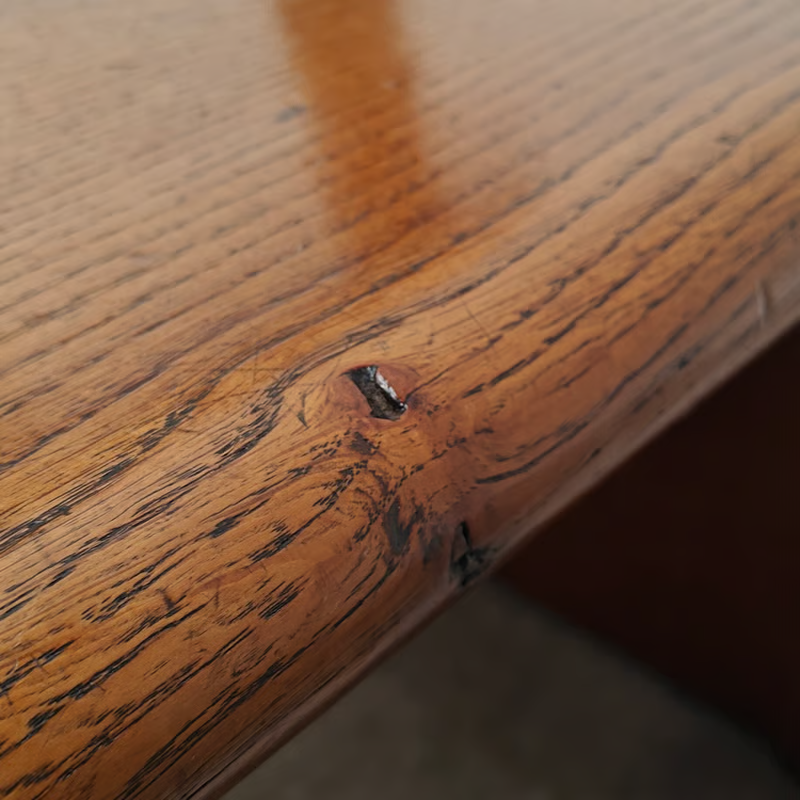 Antique oak bench in a subtle Amsterdam school style 14.png