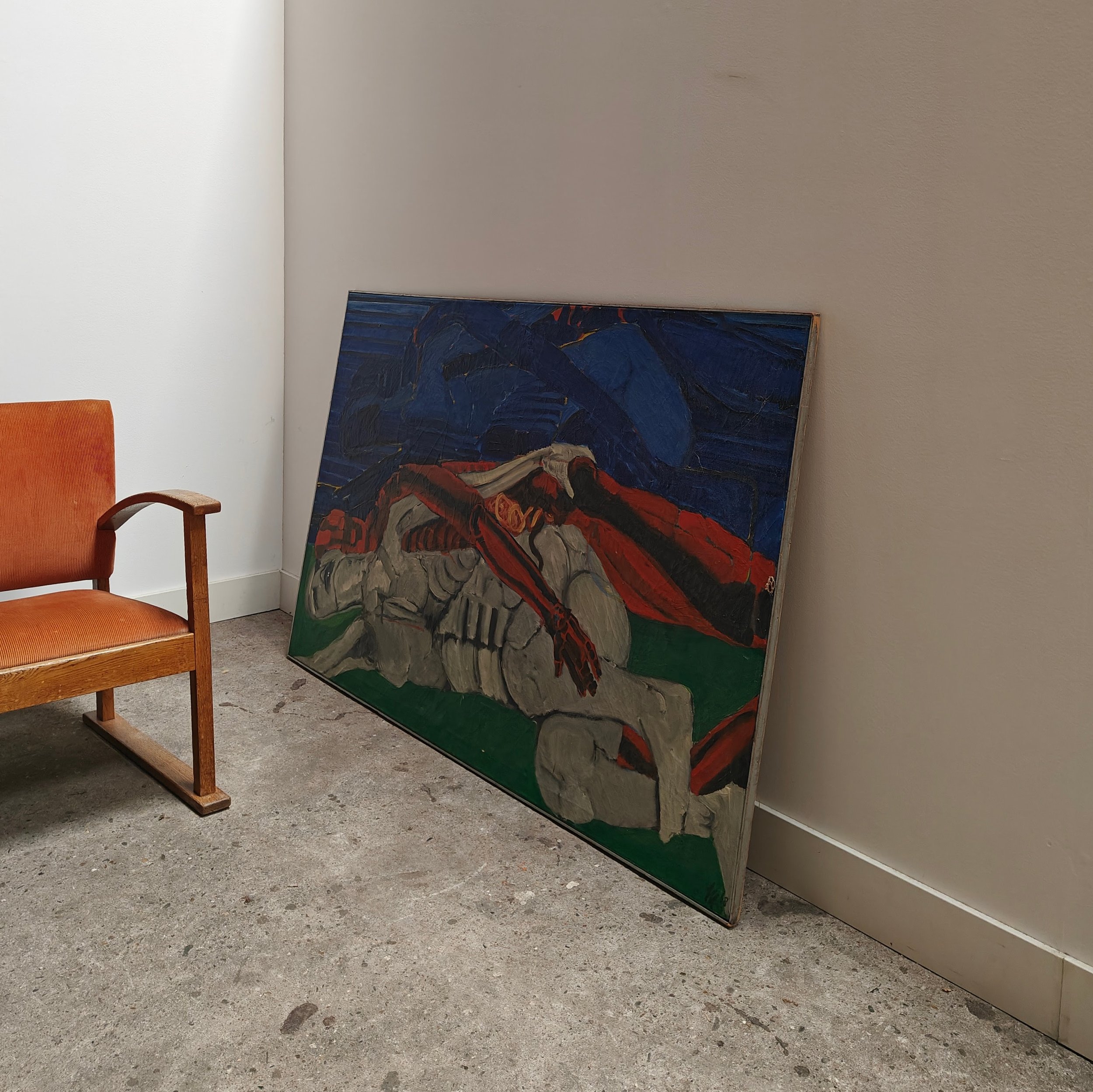 Vintage painting JW Maronier 1968