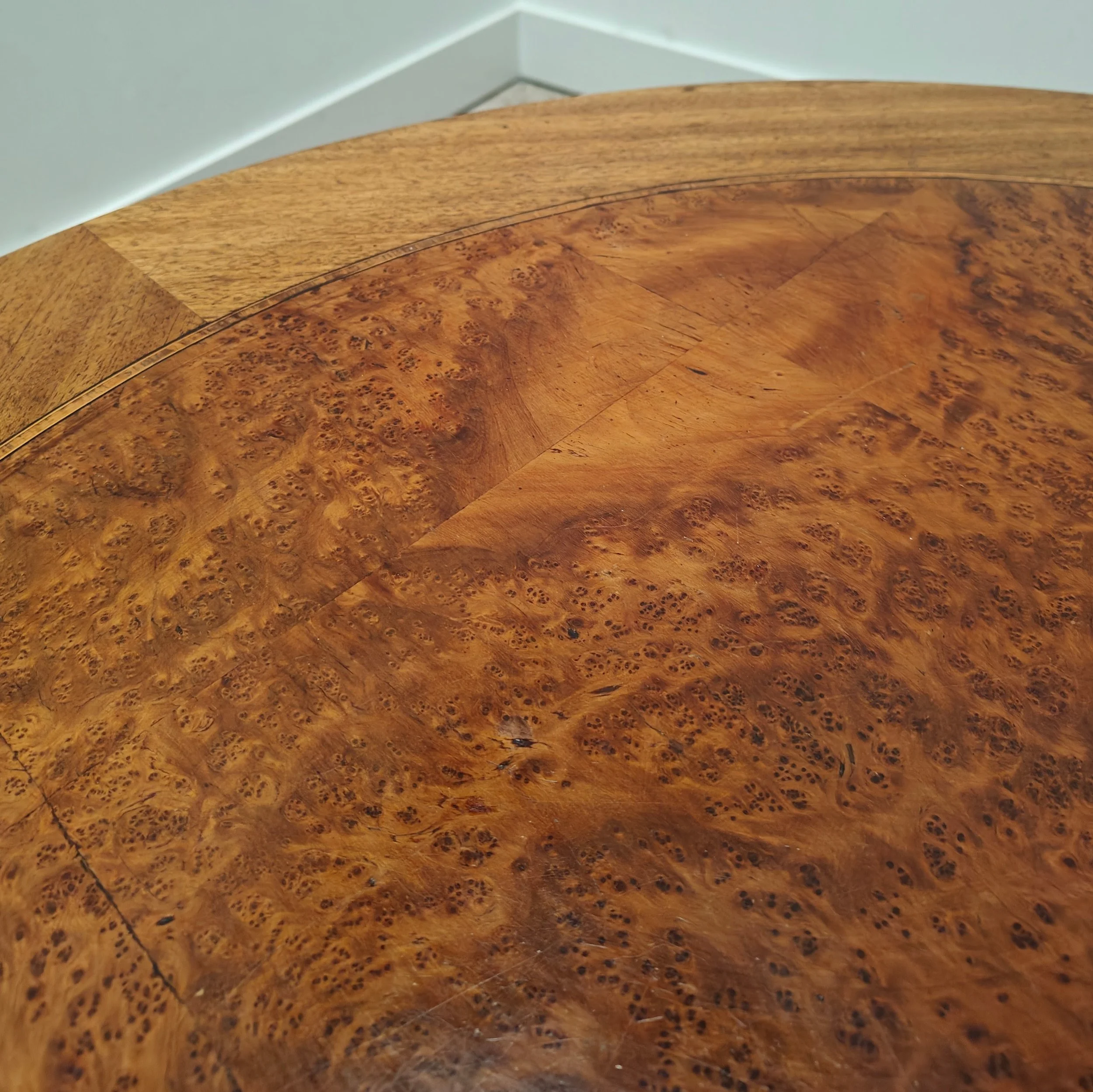 Amsterdamse School side table with hammered copper base 8.jpg