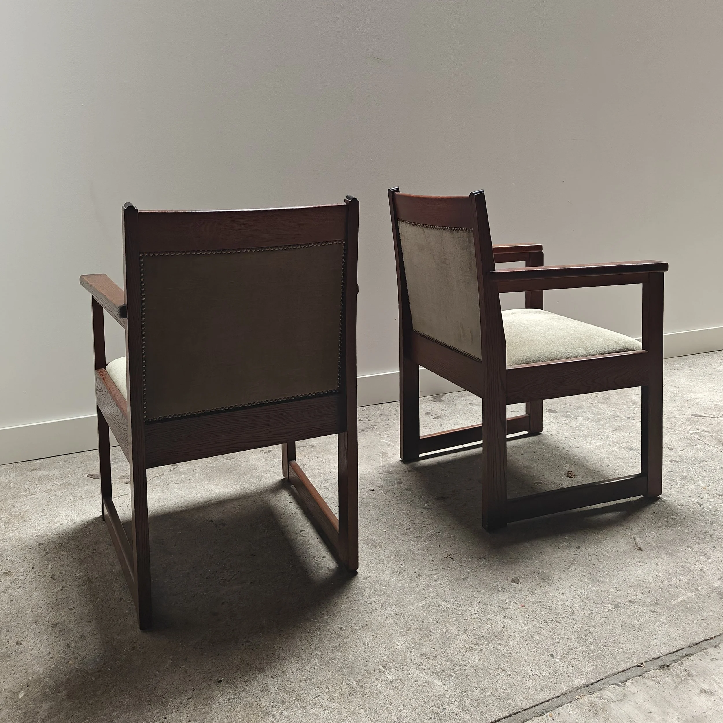 Haagse school armchairs green veloer 11.jpg