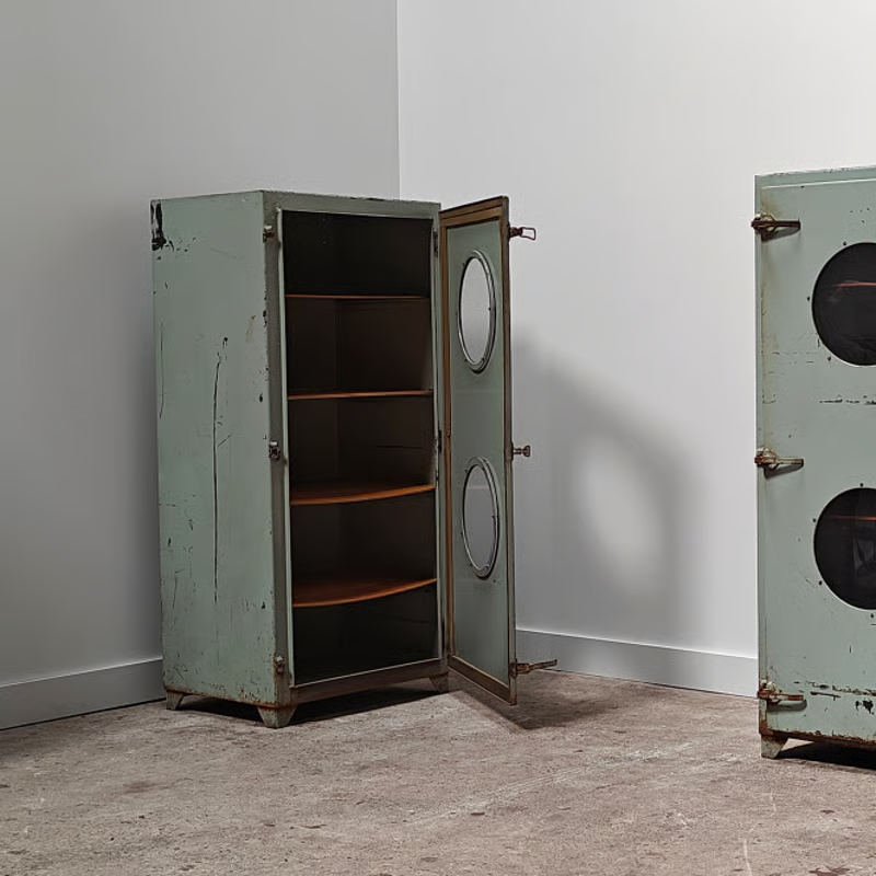 Metal cabinets with round windows 2.png