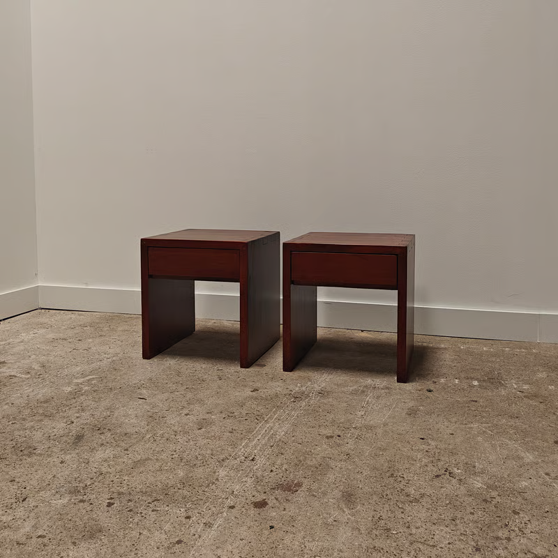 Bedside tables with a drawer, set of 2