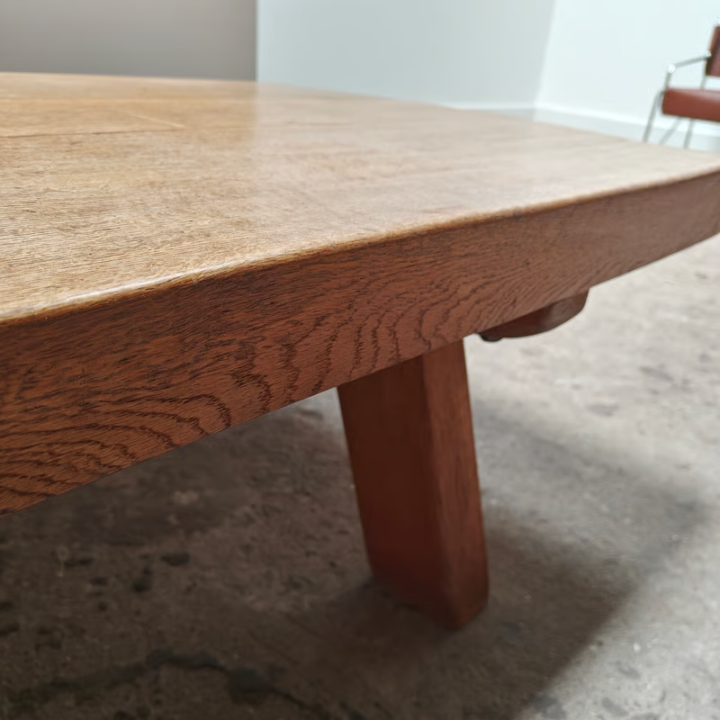 Low and long oak coffee table with Japanese feel 6.png