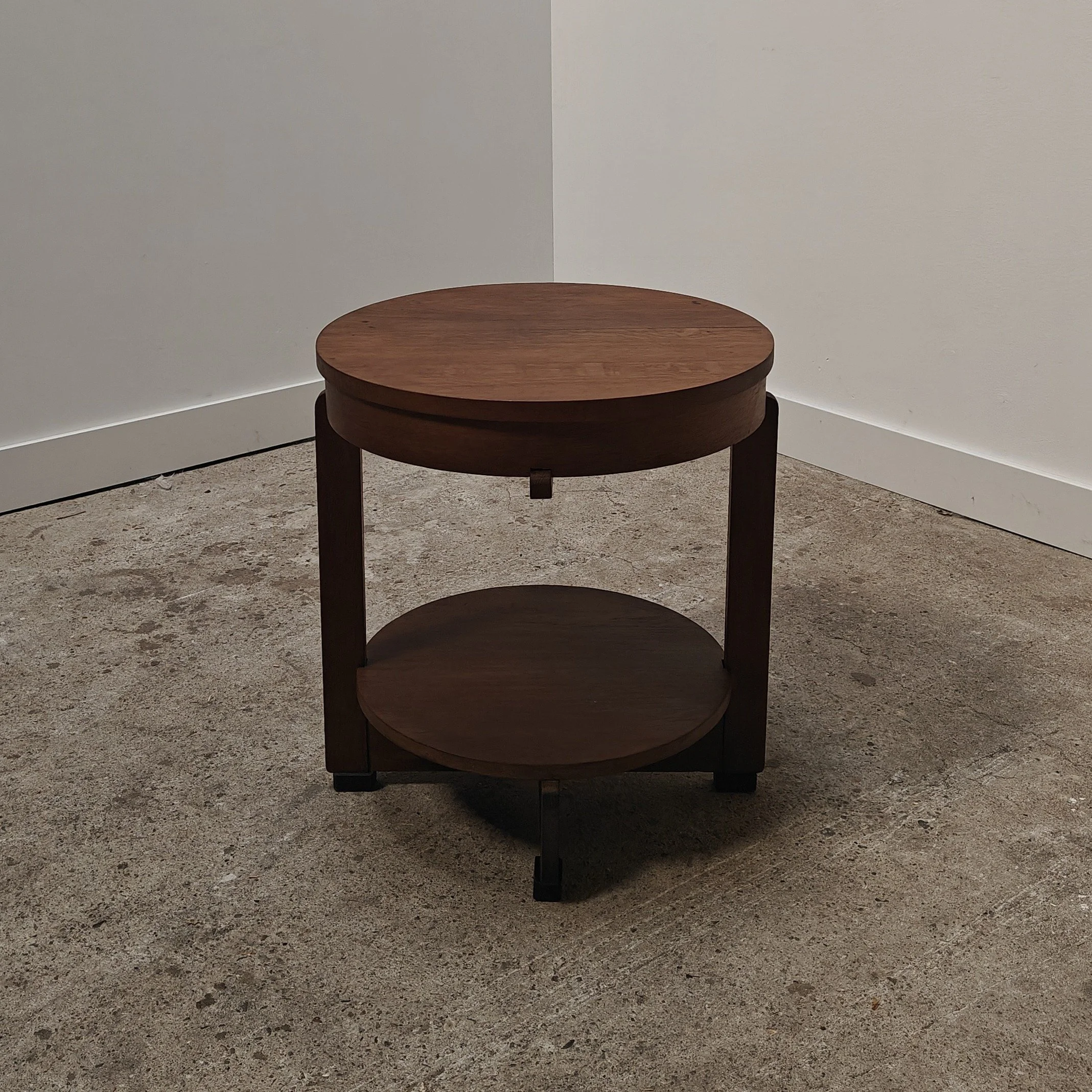 Amsterdam school oak sidetable with semi floating top 7.jpg