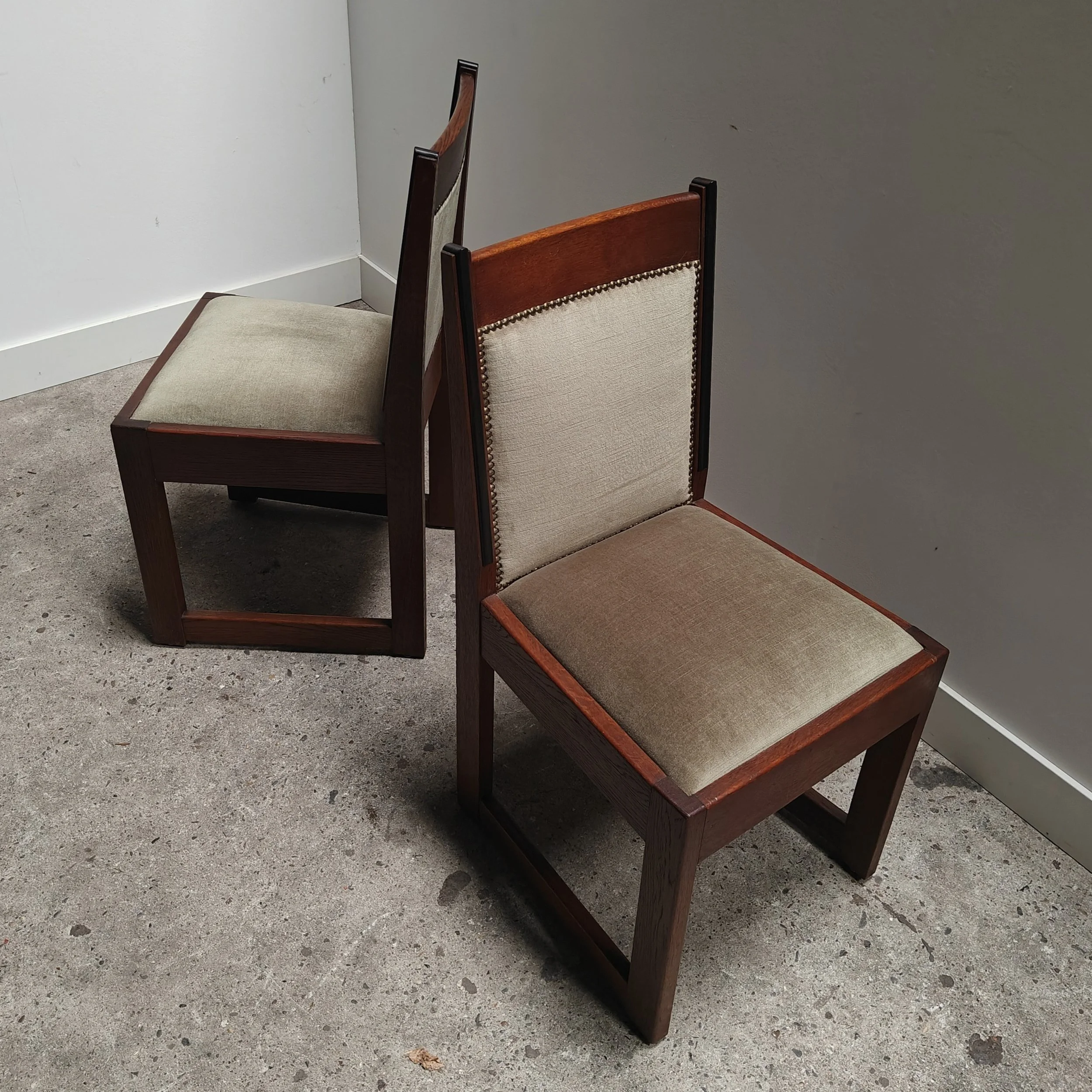 Haagse school dining or side chairs green veloer 2.jpg