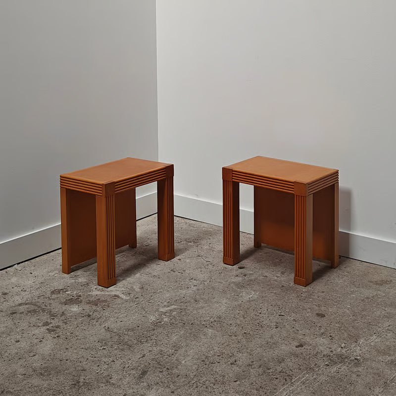 Elm Nightstands from France 1990s 4.png