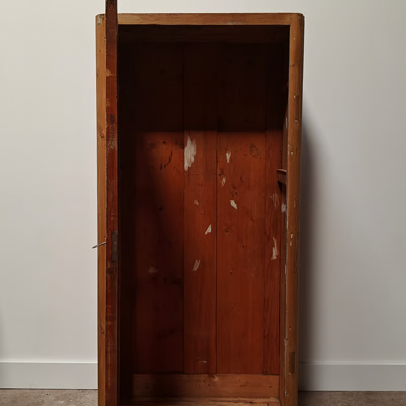 One door cabinet wood and old white paint 8.png