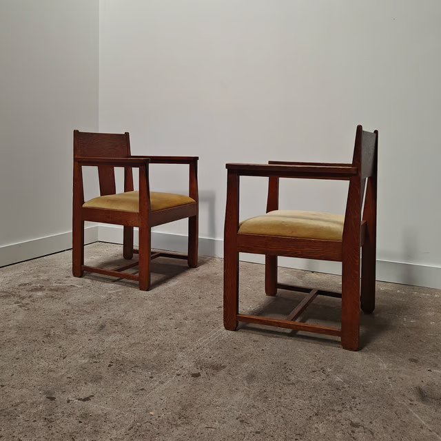 Haagse school armchairs set of 2