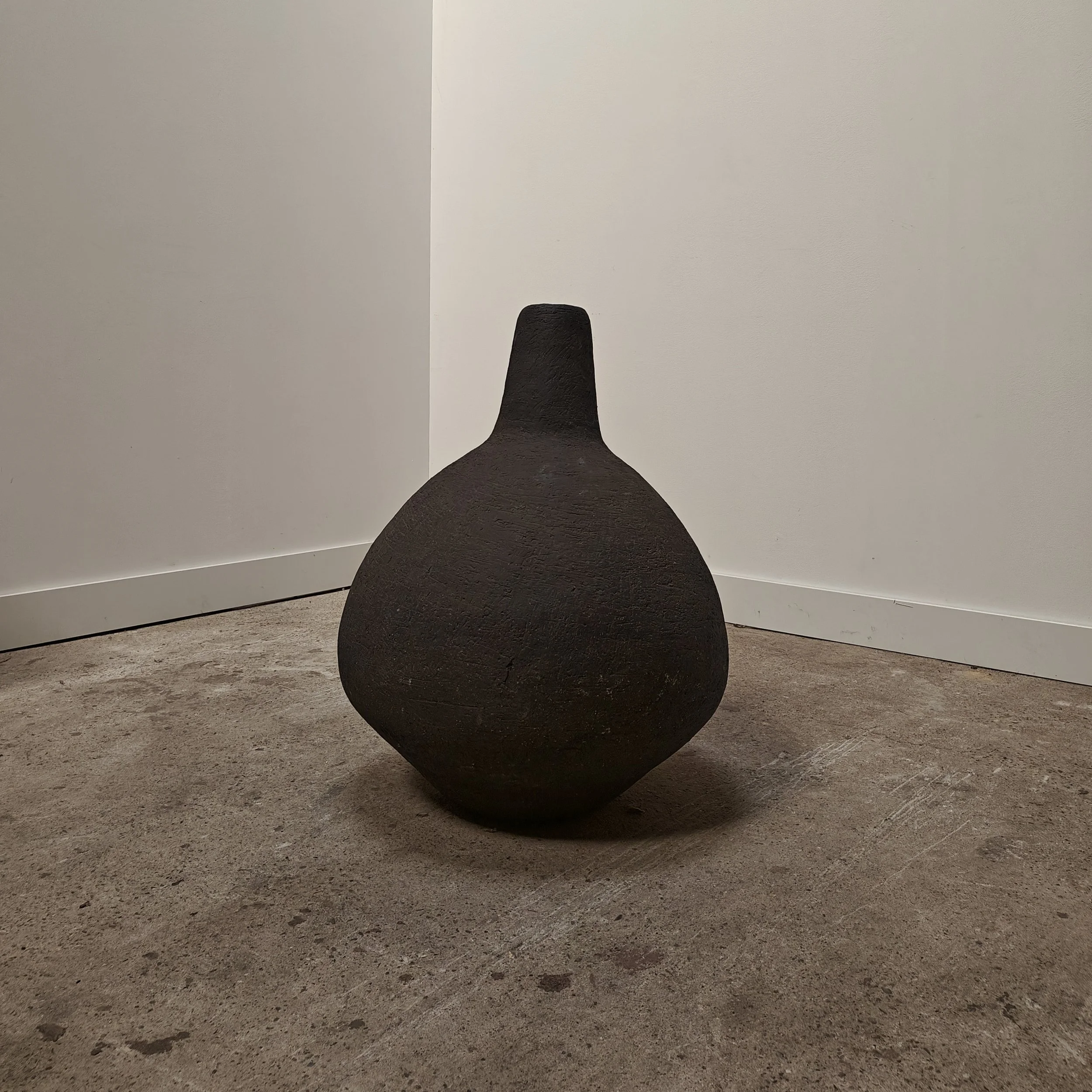 An exceptionally large studio made earthenware vase 7.jpg