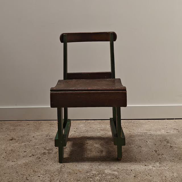 Industrial workshop chair from England, 1940s 3.png