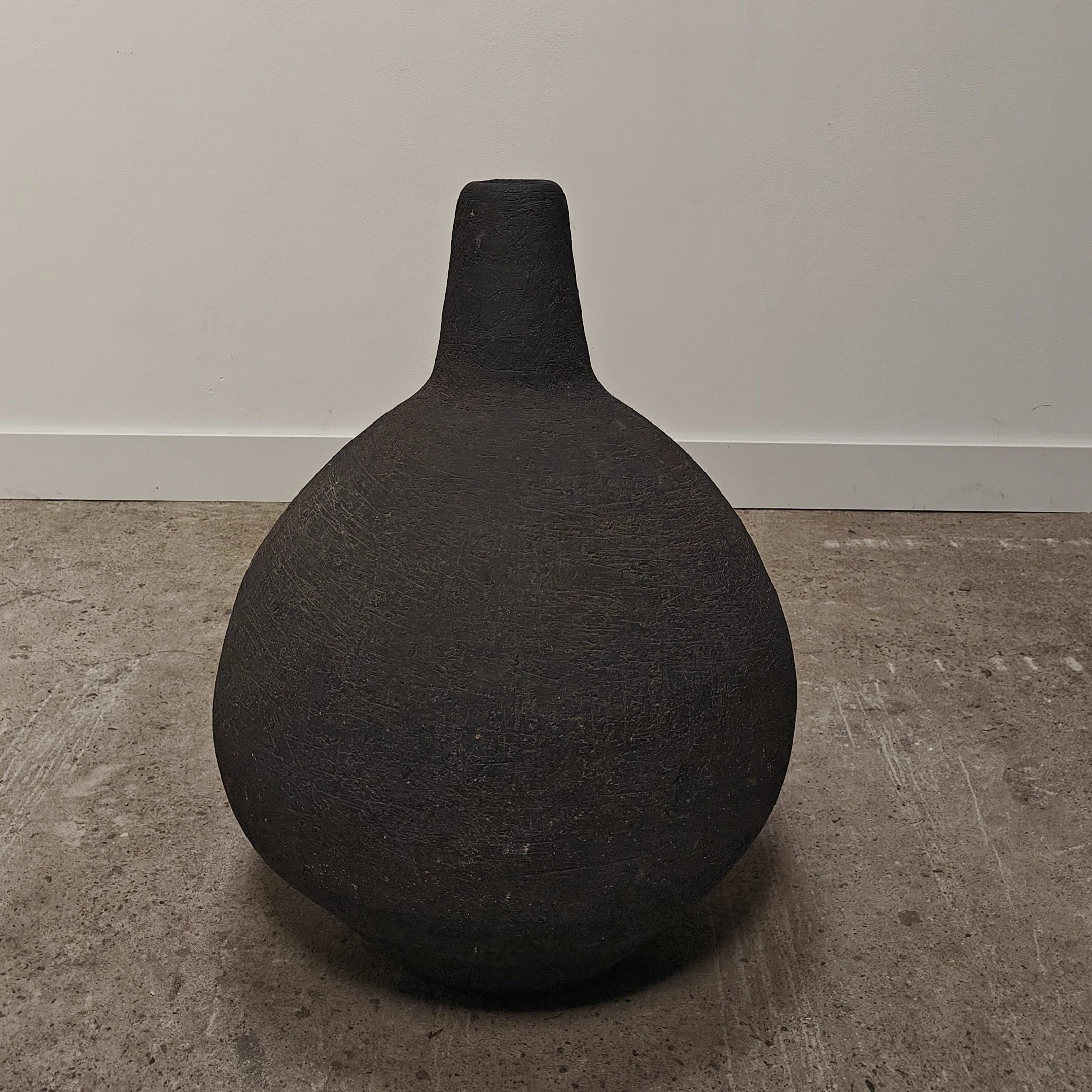 An exceptionally large studio made earthenware vase 6.jpg