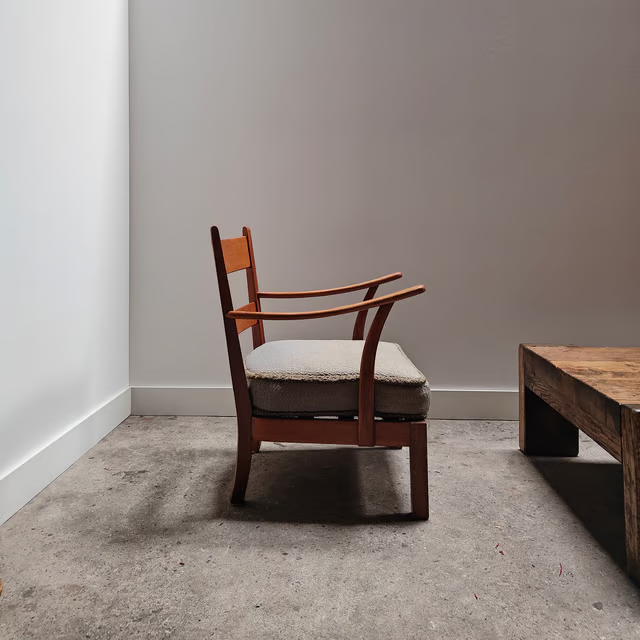 1940's armchair with pillow seat