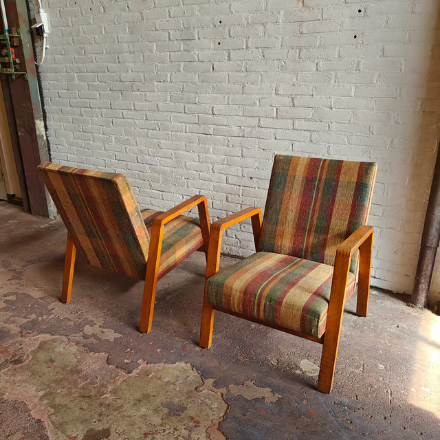 1950's checkered armchairs 4.png