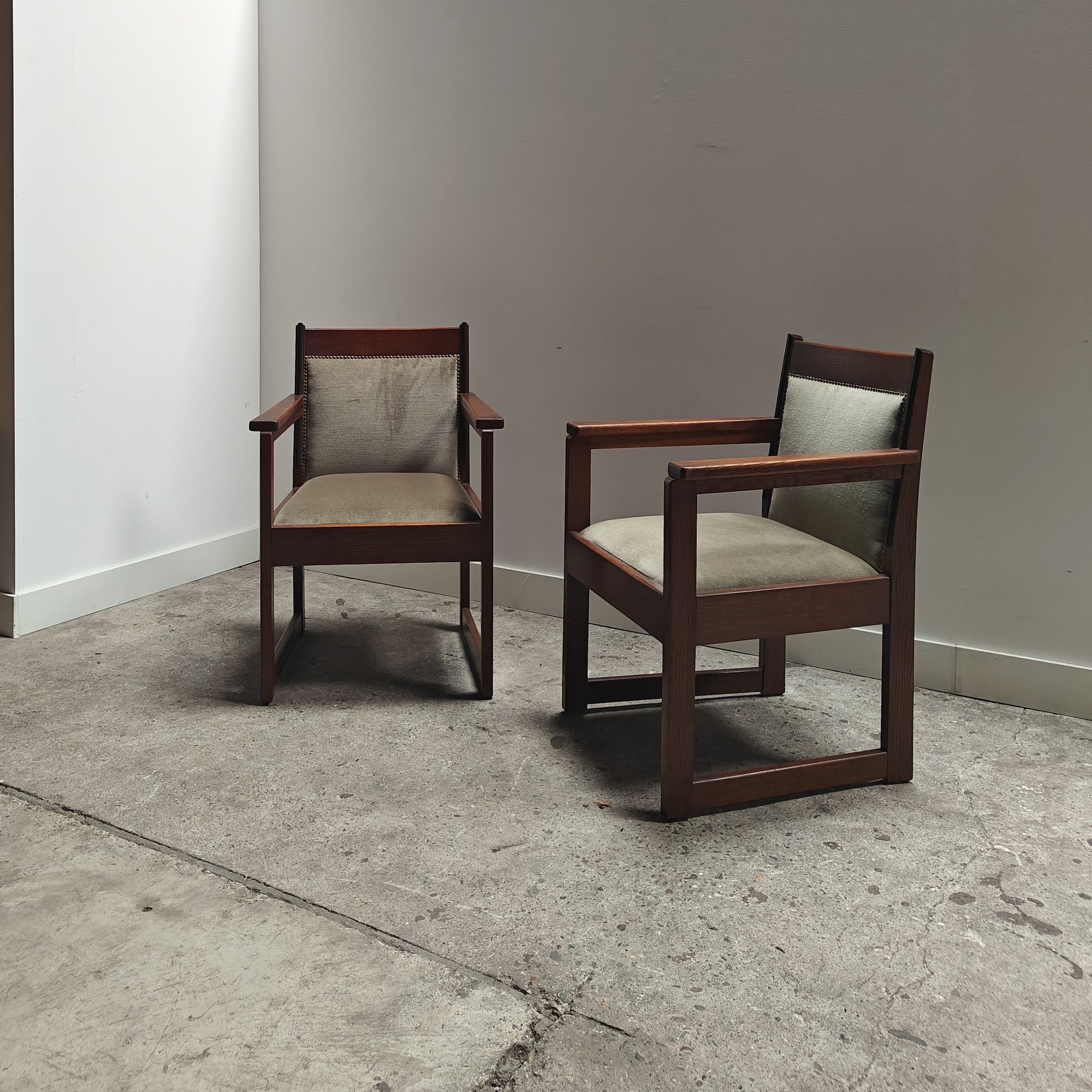 Haagse school armchairs green veloer 2.jpg
