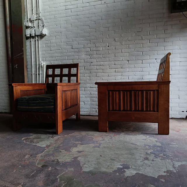 Antique arm chairs