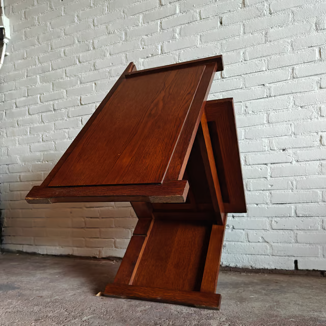 Modernist oak sidechair 6.png