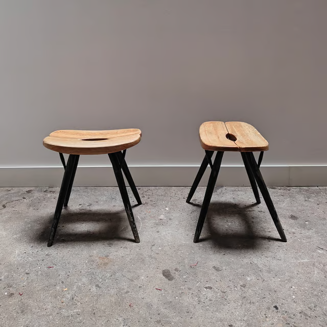 Pirkka stools, Ilmari Tapiovaara, Laukaan Puu 1950's 5.png