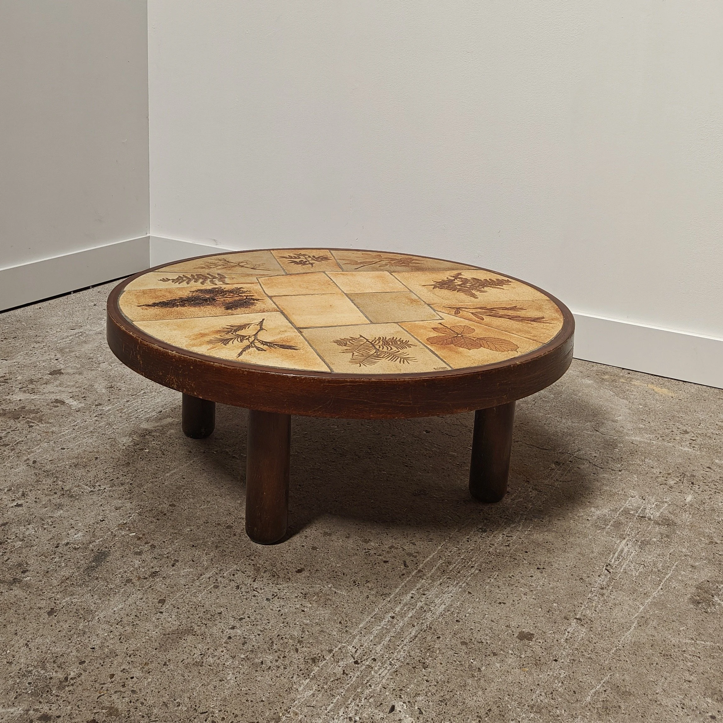 French coffee table Raymonde Leduc, Vallauris