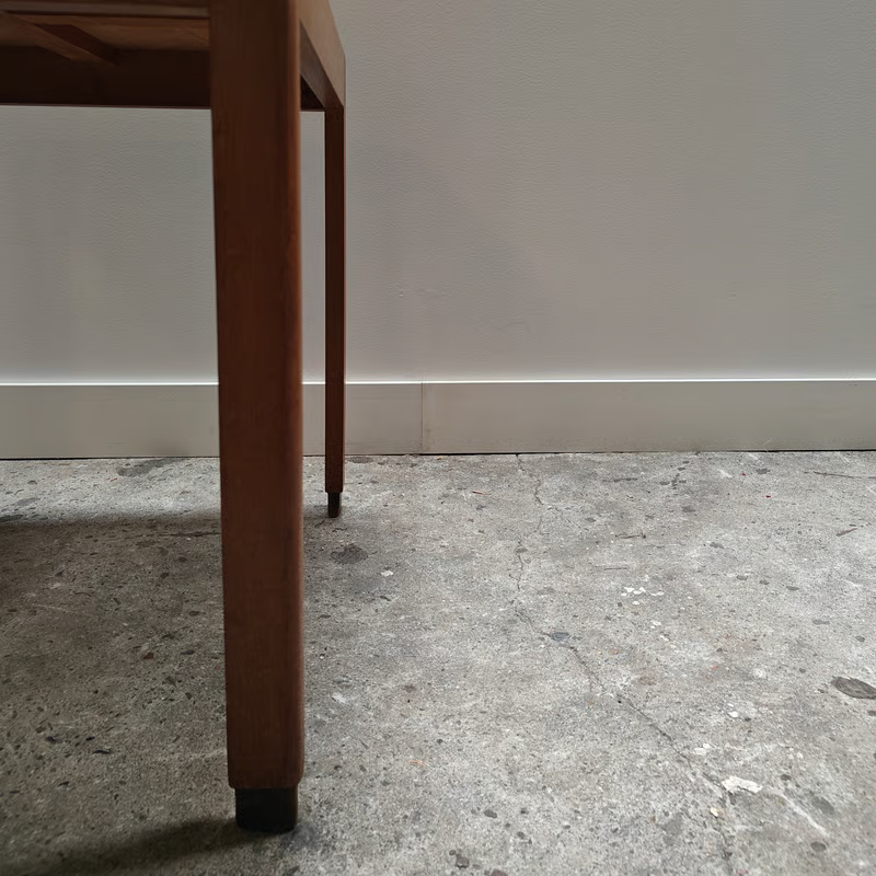 Blond oak square side table from the 1930's 2.png