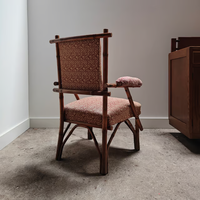 Italian salon chair in faux bamboo 4.png