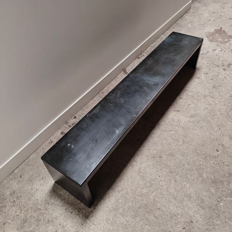 Dark steel rectangular coffee table or low sidetable 6.png