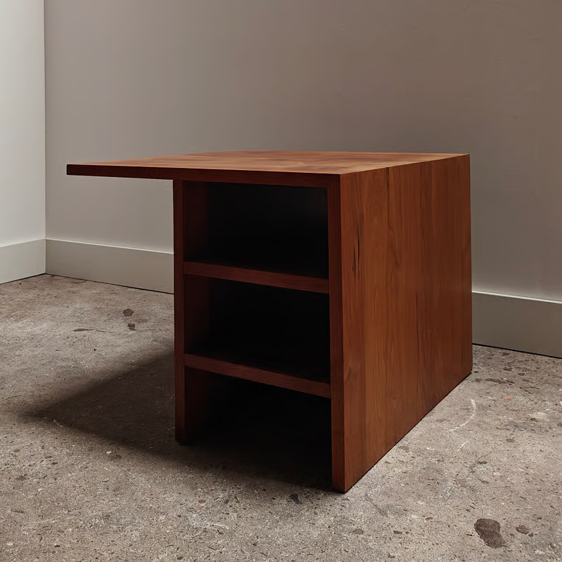 Asymmetrical teak side table from the 80s 2.png