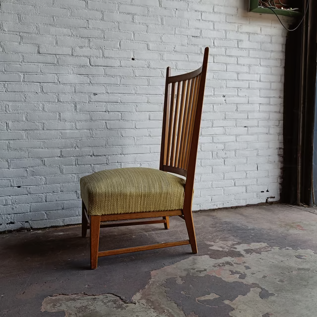 Bas van Pelt easy chair 1940's, side angled view