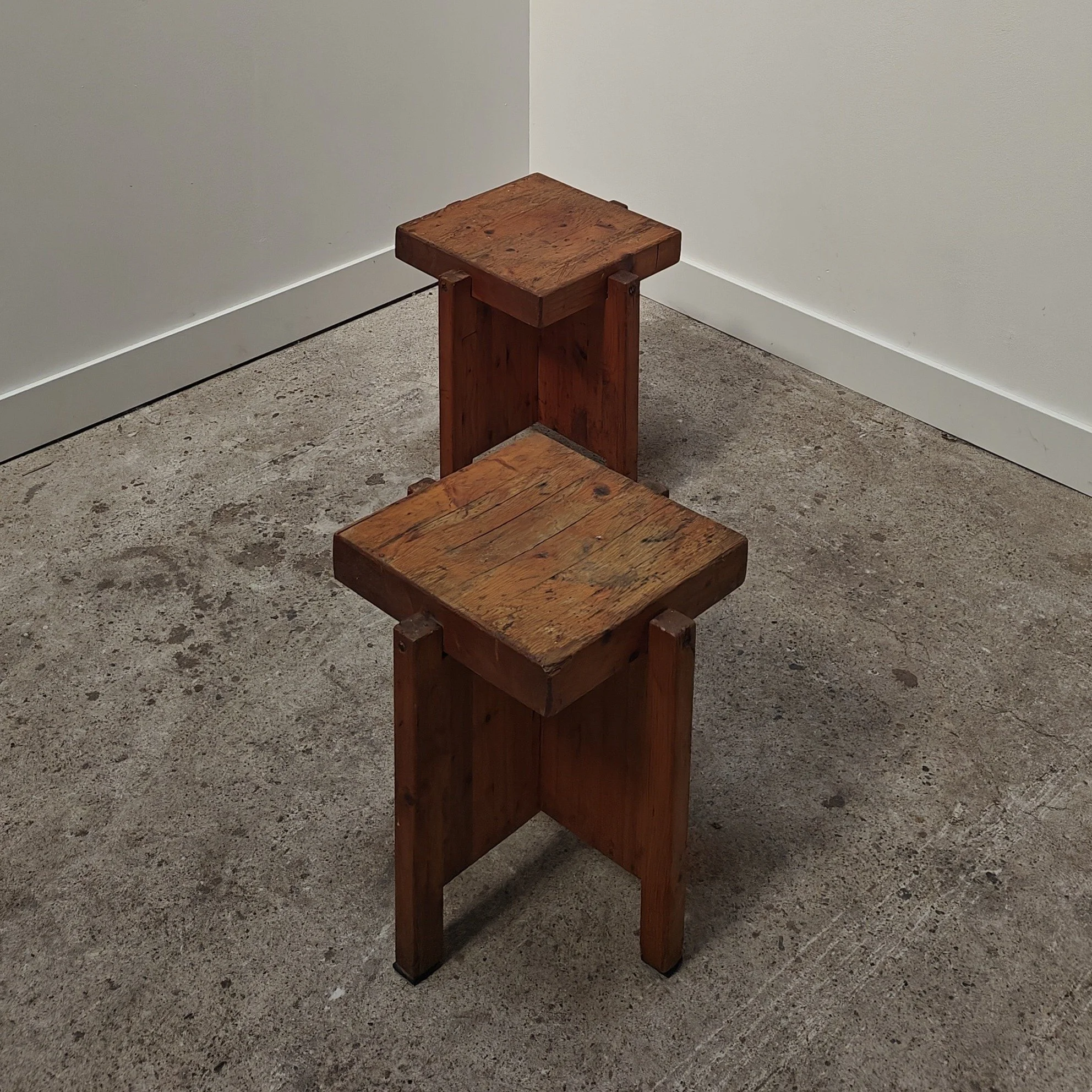 French pine cubist stools 8.jpg