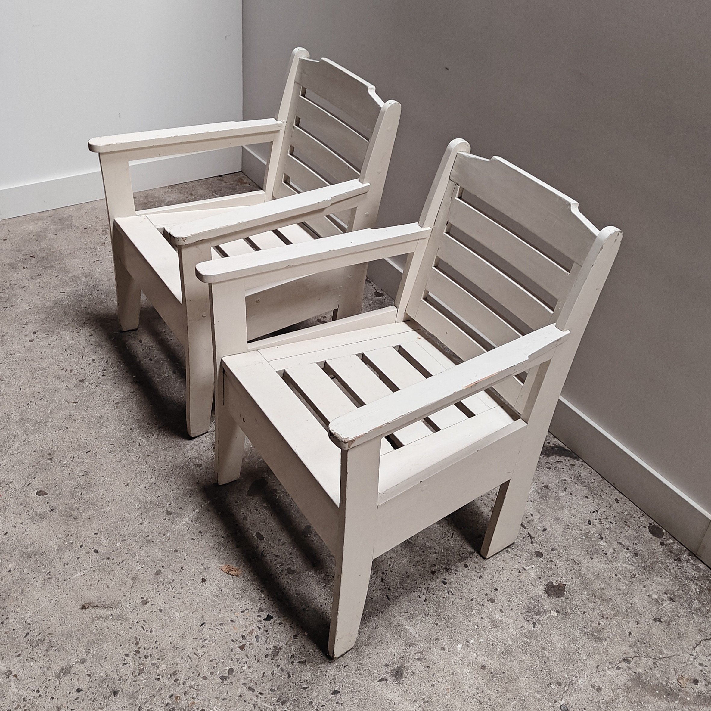 White painted Amsterdamse school armchairs 1930s 1.jpg