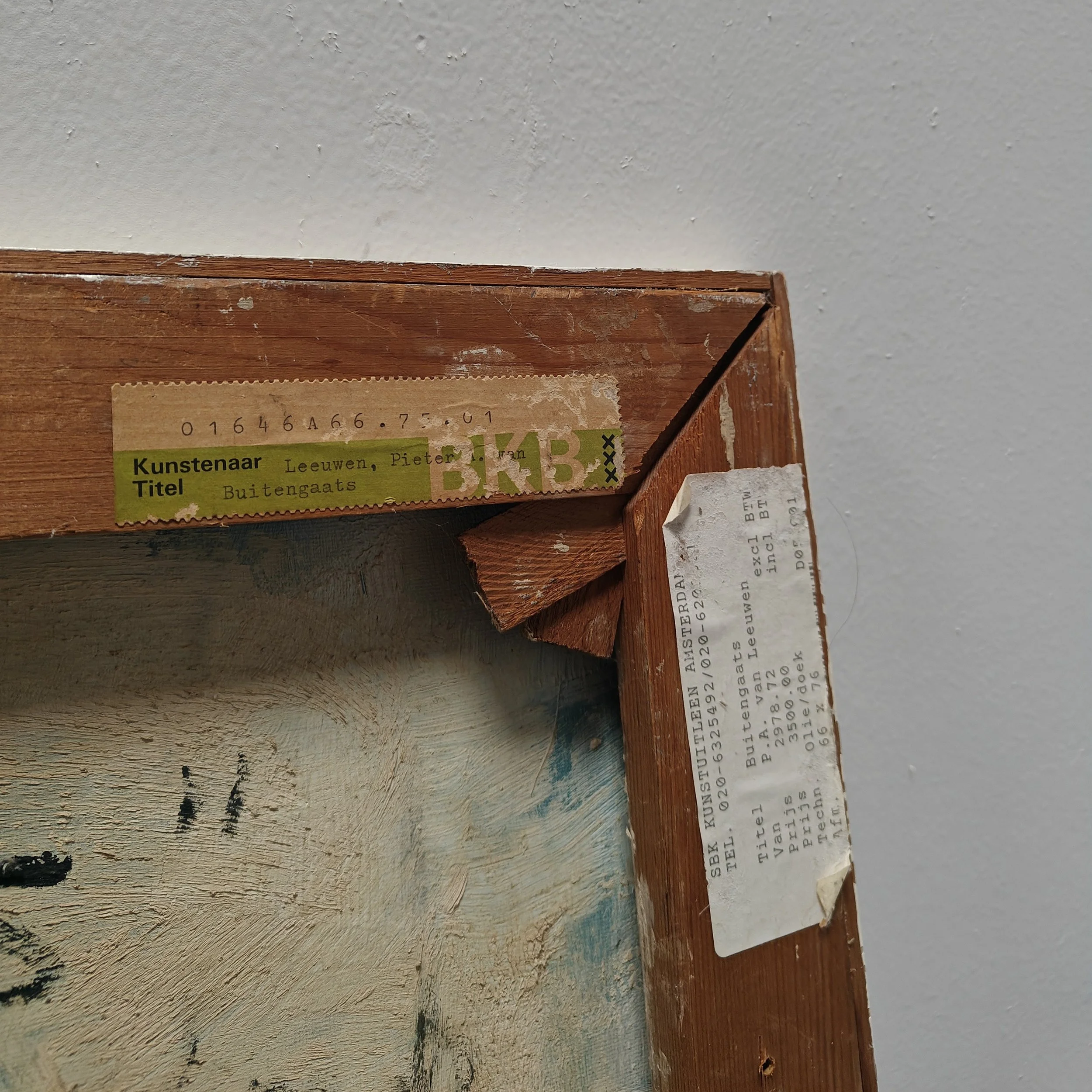 Abstract painting signed Pieter Anton van Leeuwen 1958 7.jpg