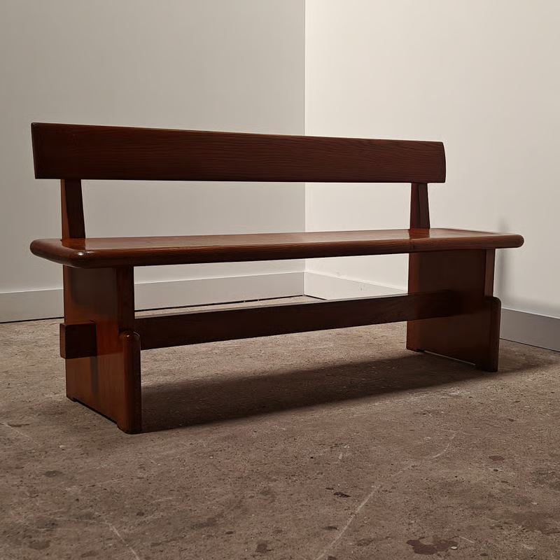 Antique oak bench in a subtle Amsterdam school style 11.png