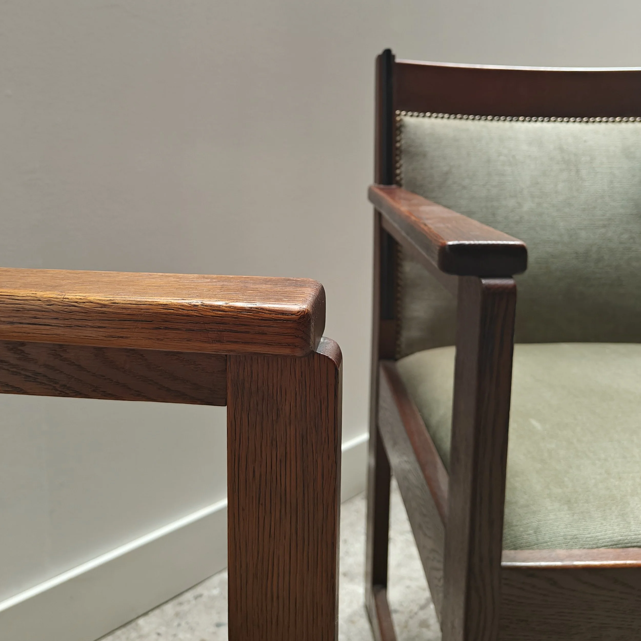 Haagse school armchairs green veloer 7.jpg